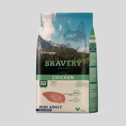 BRAVERY Pollo Mini Adulto Small Breeds | Alimento Premium para Cachorros Pequeños | Bassa Pet