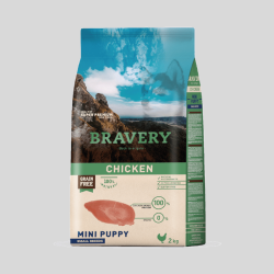 BRAVERY Pollo Mini Puppy Small Breeds | Alimento Premium para Cachorros Pequeños | Bassa Pet