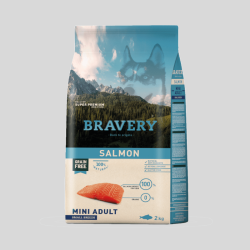 BRAVERY Salmon Mini Puppy Small Breeds | Alimento Premium para Cachorros Pequeños | Bassa Pet