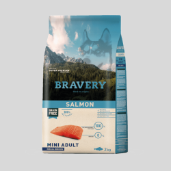 BRAVERY Salmon Mini Adulto Small Breeds | Alimento Premium para Perros Pequeños | Bassa Pet