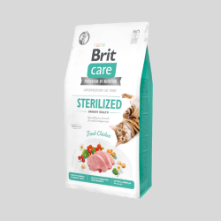 BRIT CARE Gato Sterilized Urinary Health Fresh Chicken | Alimento Premium para Gatos Esterilizados | Bassa Pet