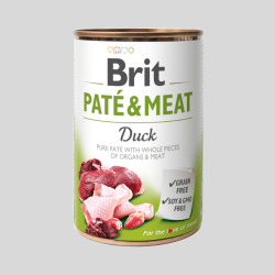 BRIT Paté & Meat Duck | Alimento Húmedo para Perros | Bassa Pet