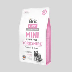 Brit Care Mini Yorkshire Grain Free Salmon & Tuna 2 kg | Alimento Premium para Yorkshire Terriers | Bassa Pet