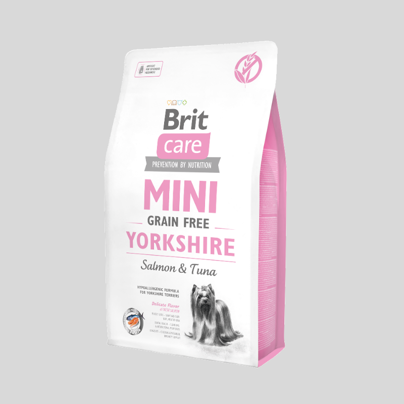 Brit Care Mini Yorkshire Grain Free Salmon & Tuna 2 kg | Alimento Premium para Yorkshire Terriers | Bassa Pet Brit Care Mini Yorkshire Grain Free Salmon & Tuna 2 kg | Alimento Premium para Yorkshire Terriers | Bassa Pet