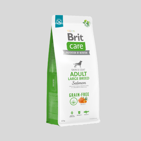 BRIT CARE Adulto Large Breed Grain Free Salmon & Potato 12 kg | Alimento Premium para Perros Grandes | Bassa Pet