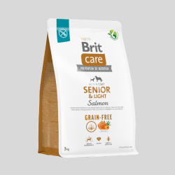 BRIT CARE Senior & Light Grain Free Salmon & Potato | Alimento Premium para Perros Mayores y con Sobrepeso | Bassa Pet