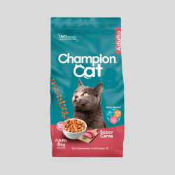 CHAMPION CAT Adulto Carne 8 kg | Alimento Premium para Gatos | Bassa Pet