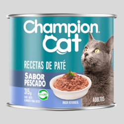 CHAMPION CAT pate Pescado 315g | Alimento Húmedo para Gatos | Bassa Pet