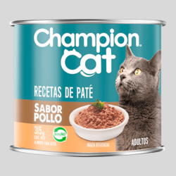 CHAMPION CAT pate Pollo 315g | Alimento Húmedo para Gatos | Bassa Pet