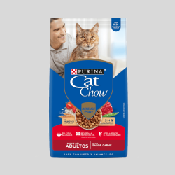 CAT CHOW Adultos Carne 8 kg | Alimento para Gatos Adultos | Bassa Pet