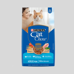 CAT CHOW Adultos Pescado 8 kg | Alimento Premium con Sabor a Pescado | Bassa Pet