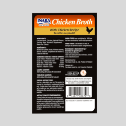 INABA Chicken Broth Caldo de pollo  50g | Sabor y Nutrición para Mascotas | Bassa Pet