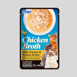 INABA Caldo de Pollo Caldo de Pollo y Ostión 50g | Sabor y Nutrición para Mascotas | Bassa pet