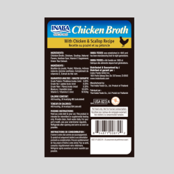 INABA Caldo de Pollo Caldo de Pollo y Ostión 50g | Sabor y Nutrición para Mascotas | Bassa pet