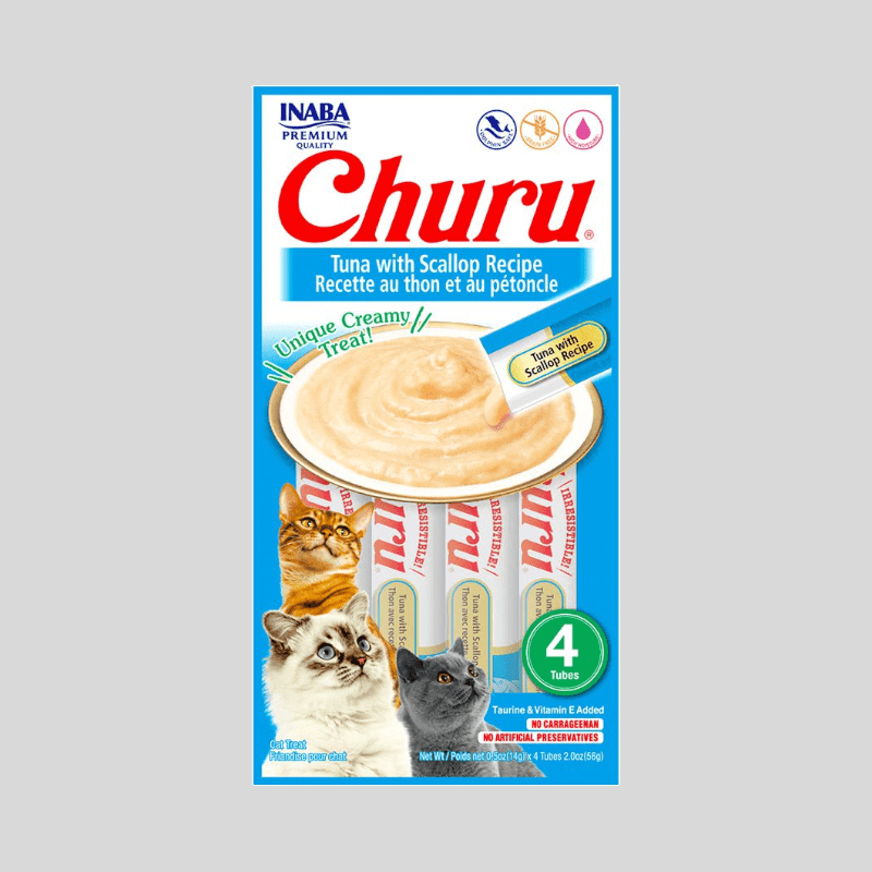 CHURU Cat Atún Ostión (604) 56g | Pasta de Atún y Vieira para Gatos | Bassa Pe CHURU Cat Atún Ostión (604) 56g | Pasta de Atún y Vieira para Gatos | Bassa Pe