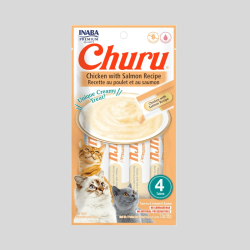 CHURU Cat Pollo Salmón (667) 56g | Pasta de pollo salmón para Gatos | Bassa Pet