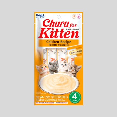 CHURU Cat Kitten Pollo (692) 56g | Pasta de pollo para Gatitos | Bassa Pet