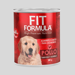 FIT FORMULA Paté Cachorro Pollo 280g | Alimento Húmedo para Cachorros | Bassa Pet