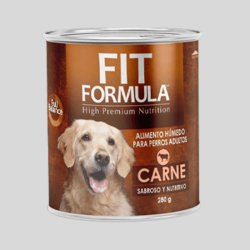 FIT FORMULA Paté Adulto Carne 280g | Alimento Húmedo para Perros Adultos | Bassa Pet