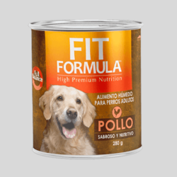 FIT FORMULA Paté Adulto Pollo 280g | Alimento Húmedo para Perros | Bassa Pet