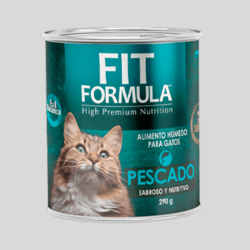 FIT FORMULA Paté Gato Pescado 280g | Alimento Húmedo para Gatos | Bassa Pet