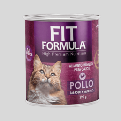 FIT FORMULA Paté Gato Pollo 280g | Alimento Húmedo para Gatos | Bassa Pet