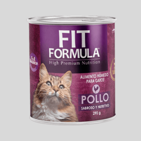FIT FORMULA Paté Gato Pollo 280g | Alimento Húmedo para Gatos | Bassa Pet