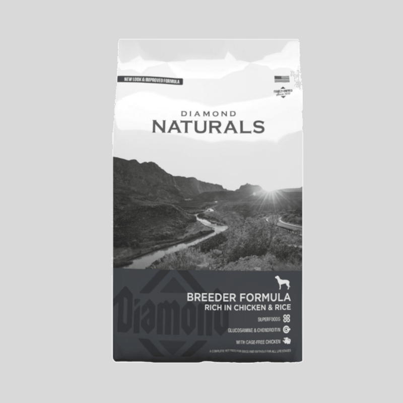 DIAMOND NATURALS Breeder Formula Rich in Chiken & Rice 19.96 kg | Alimento para Perros en Etapa de Reproducción | Bassa Pet DIAMOND NATURALS Breeder Formula Rich in Chiken & Rice 19.96 kg | Alimento para Perros en Etapa de Reproducción | Bassa Pet