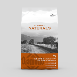 DIAMOND NATURALS All Life Stages Dog Formula Rich in Chiken & Rice 15 kg | Nutrición Completa | Bassa Pet