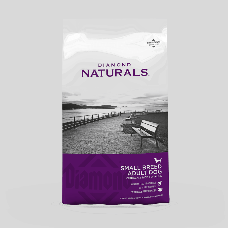 DIAMOND NATURALS Small Breed Adult Dog Formula Rich in Chicken & Rice | Alimento Premium para Perros | Bassa Pet