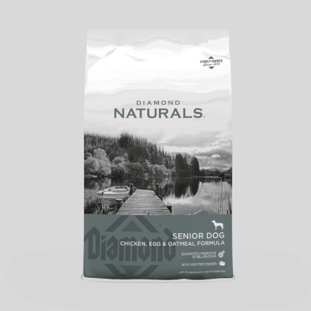 DIAMOND NATURALS Senior Dog Formula Rich in Chicken With Egg & Oat Flakes 15  | Alimento Premium para Perros Mayores | Bassa Pet