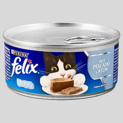 FELIX Pate Pescado Atún 156g | Comida Húmeda para Gatos | Bassa Pet