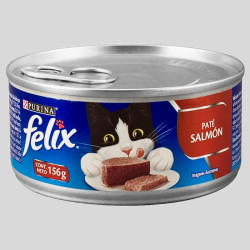 FELIX Paté Salmón 156g | Comida Húmeda para Gatos | Bassa Pet