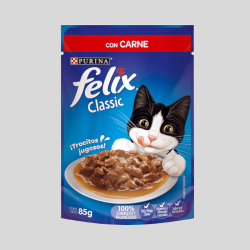 FELIX Salsa Carne 85g | Comida Húmeda para Gatos | Bassa Pet