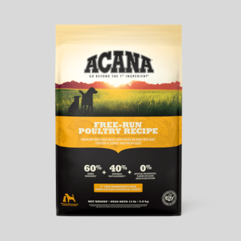 ACANA Dog Free-Run Poultry Recipe 11.3 kg | Alimento Premium para Perros con Proteínas de Ave de Corral | Bassa Pet ACANA Dog Free-Run Poultry Recipe 11.3 kg | Alimento Premium para Perros con Proteínas de Ave de Corral | Bassa Pet