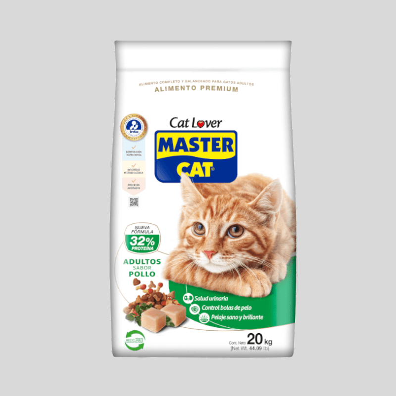 MASTER CAT Adulto Pollo 20 kg| Alimento Premium para Gatos | Bassa Pet MASTER CAT Adulto Pollo 20 kg| Alimento Premium para Gatos | Bassa Pet