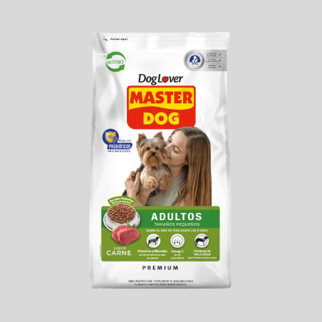 MASTER DOG Adulto Raza Pequeña Carne 18 kg | Alimento Premium para Perros | Bassa Pet