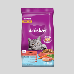 WHISKAS Gato Adulto Castrado Mix Carne 10K | Alimento para Gatos | Bassa Pet