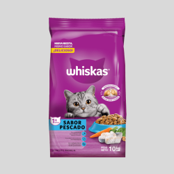 WHISKAS Adulto Pescado 10 kg | Alimento para Gatos | Bassa Pet