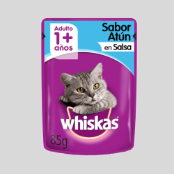 WHISKAS Húmedos Salsa Atún 85g | Alimento Húmedo para Gatos | Bassa Pet