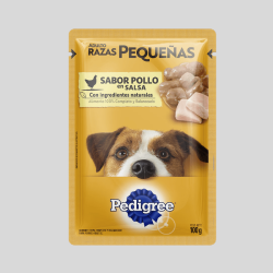 PEDIGREE Salsa Adulto Raza Pequeña Pollo 100g | Complemento Nutritivo para Perros Pequeños | Bassa Pet