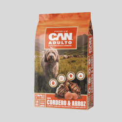 CAN Adulto Cordero Arroz 18 kg | Alimento Premium para Perros Adultos | Bassa Pet