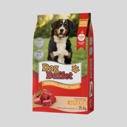 Dog BUFFET Original Adulto Carne 25K | Alimento Premium para Perros Adultos | Bassa Pet