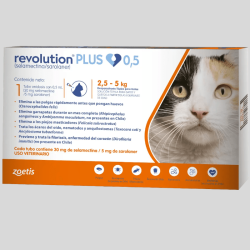 REVOLUTION Plus para Gatos 2-5 kg | Protección Completa Antiparasitaria | Bassa Pet