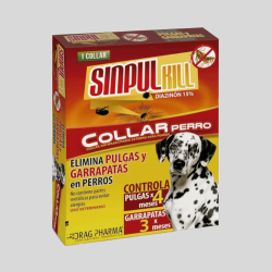 SINPULKILL Collar Antipulgas y Garrapatas para Perros | Protección Eficaz | Mascota Bassa