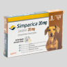 SIMPARICA Antiparasitario Externo 3 Comp. 20mg para Perros de 5 a 10kg | Protección Antiparasitaria | Bassa Pet