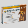 SIMPARICA Antiparasitario Externo 20mg para Perros de 5 a 10kg | Protección contra Pulgas y Garrapatas | Bassa Pet