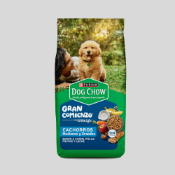 DOG CHOW Cachorro Medianos y Grandes Carne y Pollo 16.5kg | Alimento para Cachorros | Bassa Pet