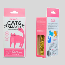 CATS SNACK Galletas Atún y Hierba Gatera 80g | Premios para Gatos | Bassa Pet
