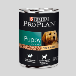 Pro Plan Puppy Lata Pollo y Arroz 368g | Nutrición Premium para Perros Grandes |Bassa Pet